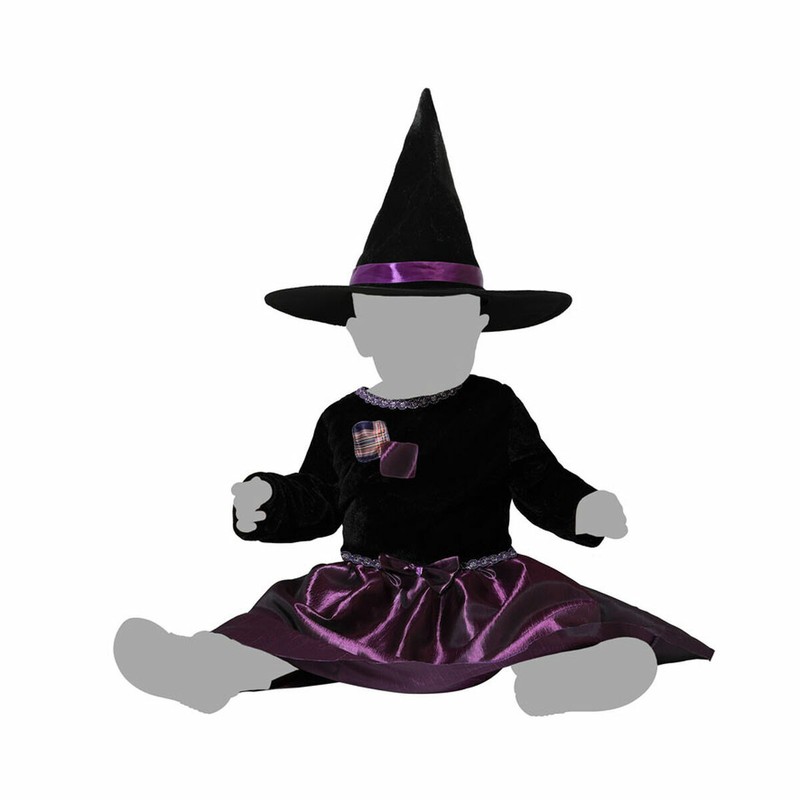 Disfraces Niños Bruja Bebé Morado BigBuy Carnival