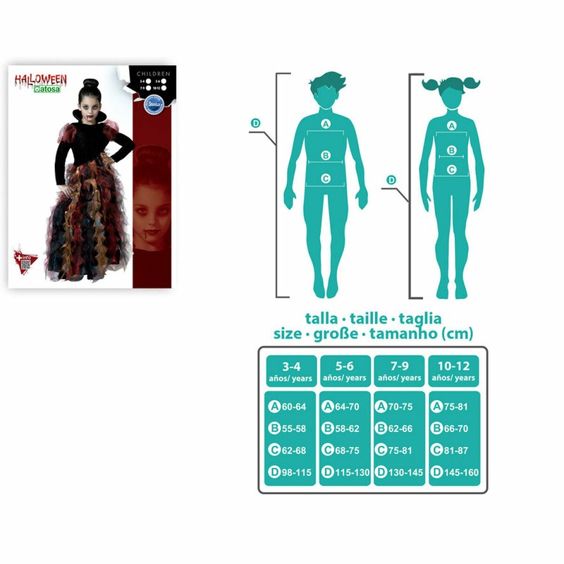 Disfraz Niños Vampiresa BigBuy Carnival - Halloween