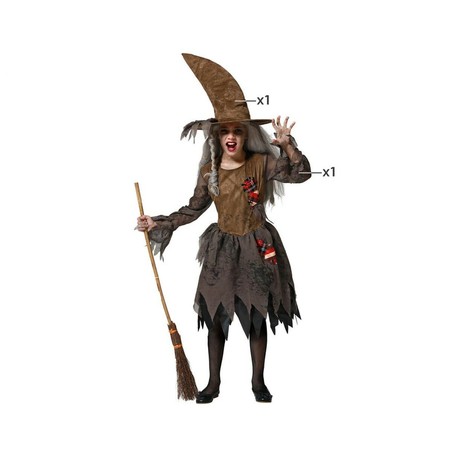 Disfraz para Niños Verde Bruja (2 Piezas) - Compra online en MegaJuguetes