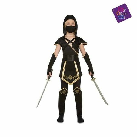 Disfraces Niños My Other Me - Traje Ninja Negro 5 Piezas
