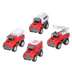 Coches Juguete Niños - Set Mini Camiones Rojo BigBuy Fun - Compra online en MegaJuguetes