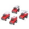 Coches Juguete Niños - Set Mini Camiones Rojo BigBuy Fun - Compra online en MegaJuguetes