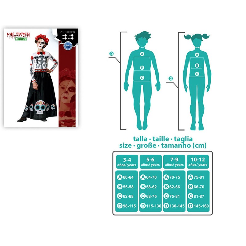 Disfraz Niños Esqueleto - BigBuy Carnival para Halloween