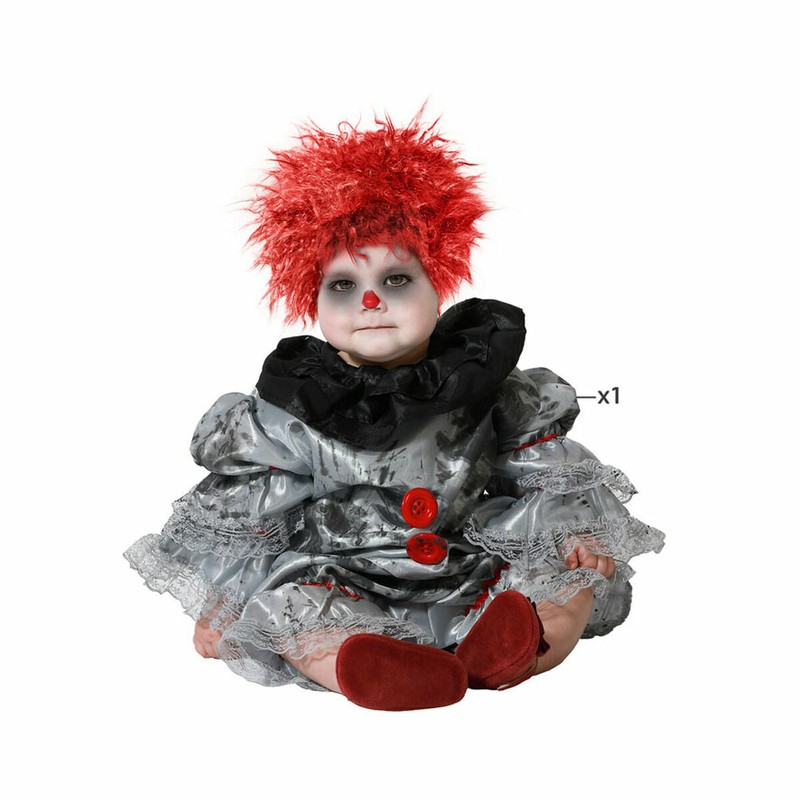 Disfraces Niños Bebés: Disfraz Payaso Gris 24 Meses - Compra online en MegaJuguetes