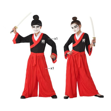 Disfraz Niños Japonesa Rojo para Carnaval y Fiestas - Compra online en MegaJuguetes
