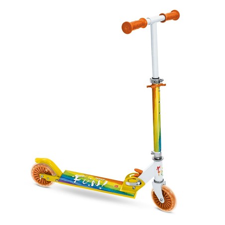 Juguetes Exterior Niños: Patinete Plegable Mondo Arcoíris 2 Ruedas
