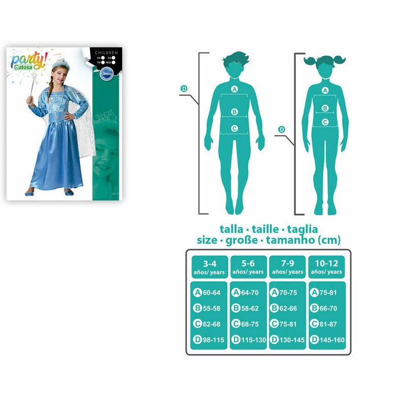Disfraces Niños Princesa Azul - BigBuy Fun