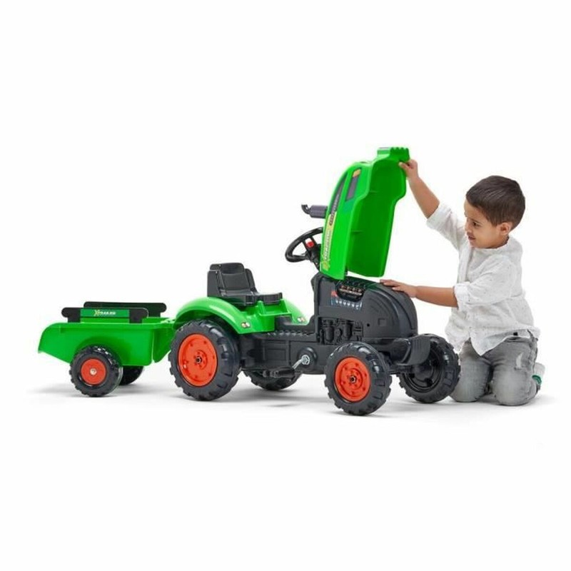 Juguetes Exterior Niños: Tractor a Pedales Falk Xtractor 2048AB Verde