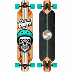 Juguetes exterior niños: Longboard Stamp Skids Control 41" - Compra online en MegaJuguetes