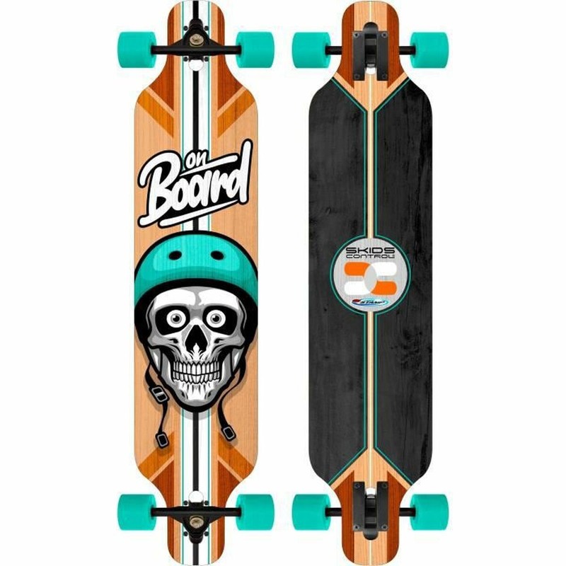 Juguetes exterior niños: Longboard Stamp Skids Control 41" - Compra online en MegaJuguetes
