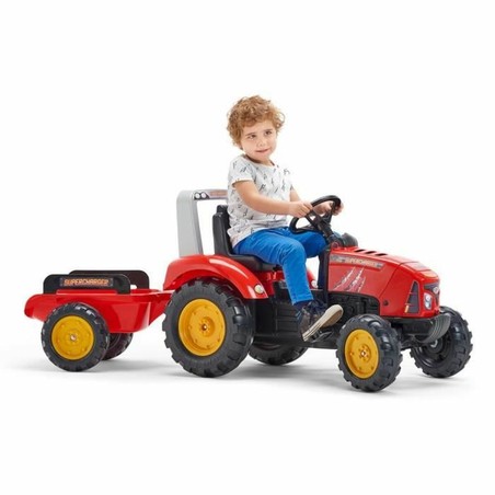 Juguetes Exterior Niños: Tractor a Pedales Falk Supercharger Rojo