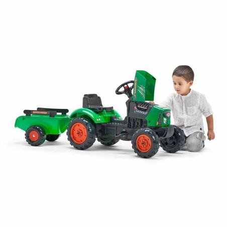 Juguetes Exterior Niños: Tractor a Pedales Falk Supercharger Verde