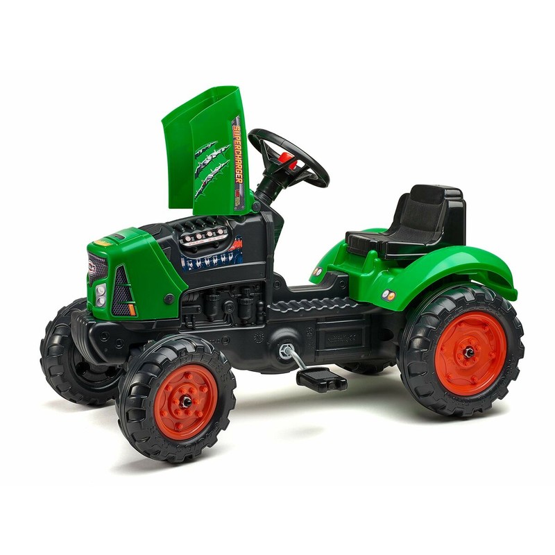 Juguetes Exterior Niños: Tractor a Pedales Falk Supercharger Verde