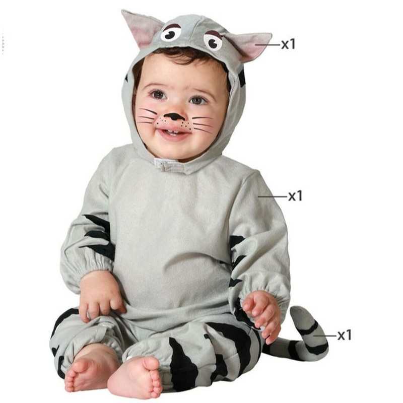 Disfraz Niños Gato Gris BigBuy Carnival - Suave y Divertido - Compra online en MegaJuguetes