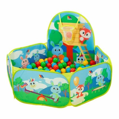 Juguetes Exterior Niños: Piscina de Bolas Moltó con Canasta y 25 Bolas - Compra online en MegaJuguetes