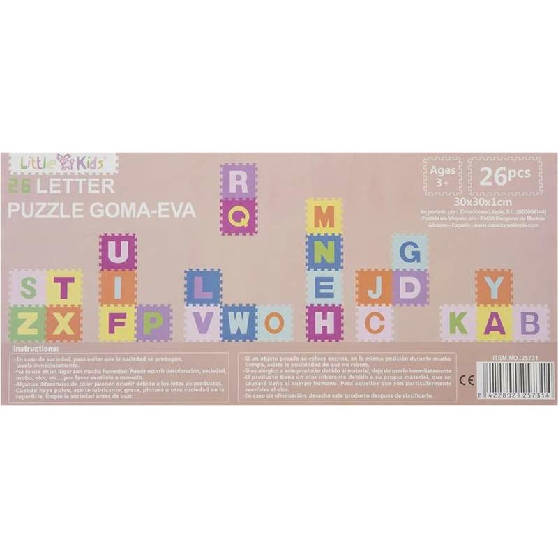 Puzzle Infantil Abecedario BigBuy Fun - Alfombra de Suelo 26 Piezas