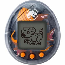 Tamagotchi Jurassic World con dinosaurio virtual en la pantalla
