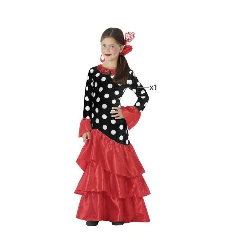 Disfraz niños: España Negro Rojo - Fiesta y Carnaval