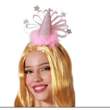 Disfraces Niños: Diadema Rosa Fantasía para Fiestas y Juego - Compra online en MegaJuguetes