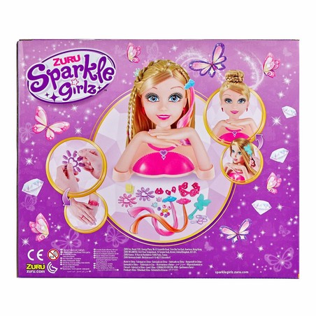 Muñecas Niñas Sparkle Girlz Busto para Peinar - Creatividad y Estilo