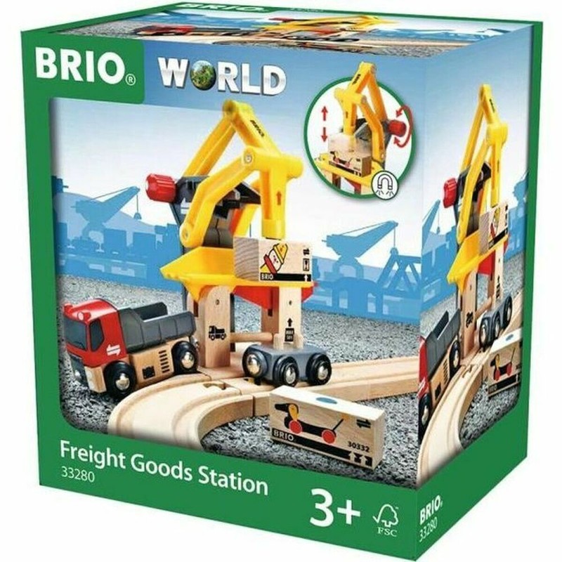 Juguetes Construcción Niños Brio Grúa Carga Magnética Freight Crane - Compra online en MegaJuguetes
