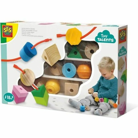 Juegos Mesa Niños: Cuentas Sensoriales Enhebrar SES Creative - Compra online en MegaJuguetes