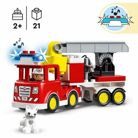 Juguetes construcción niños LEGO DUPLO Camión Bomberos con Luz y Sonido