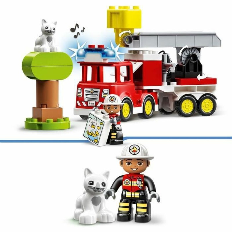 Juguetes construcción niños LEGO DUPLO Camión Bomberos con Luz y Sonido
