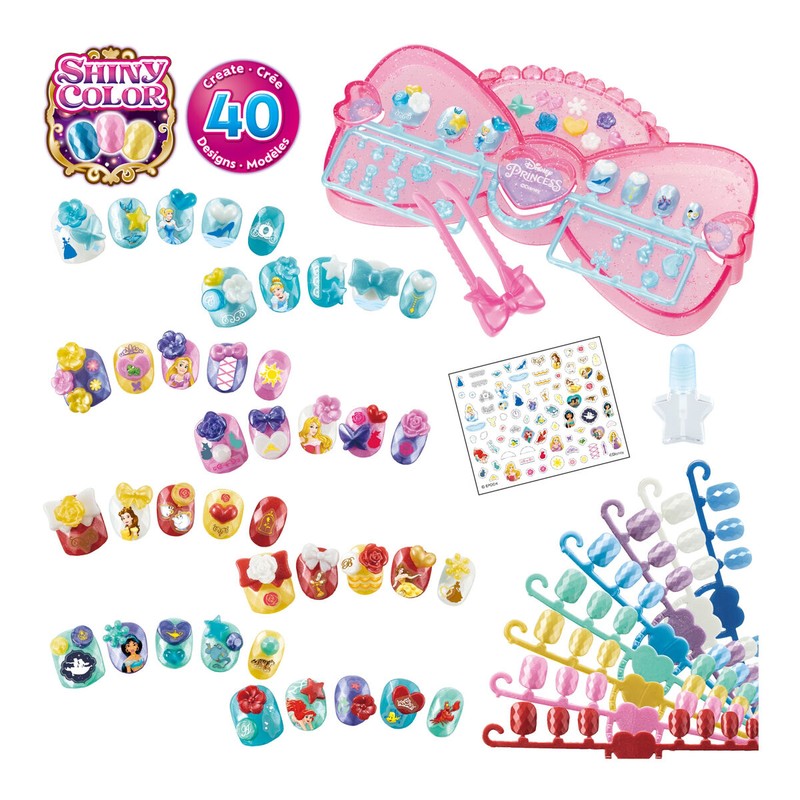Set Manicura Infantil Aquabeads Princesas Disney