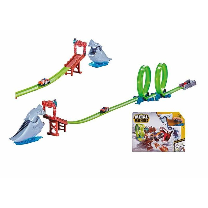 Coches juguete niños: Pista de Carreras Metal Machine Tiburón - Compra online en MegaJuguetes