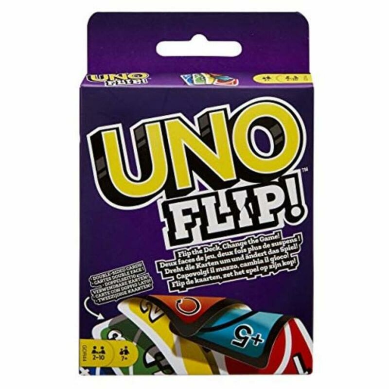 Juego de Mesa Mattel UNO Flip Original - Doble Diversión - Compra online en MegaJuguetes