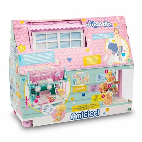 Muñecas Niñas Famosa Amicicci Trolley - Casa de Muñecas 2 en 1