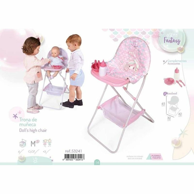 Muñecas Niñas: Silla Trona Decuevas Ocean Fantasy Plegable