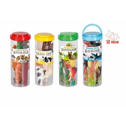 Figuras Acción Niños BigBuy Fun - Set de Animales Salvajes 12 Piezas - Compra online en MegaJuguetes 2