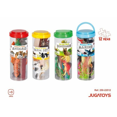 Figuras Acción Niños BigBuy Fun - Set de Animales Salvajes 12 Piezas