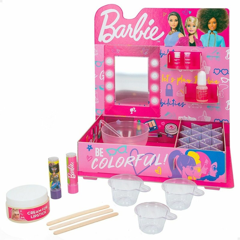Kit Maquillaje Niñas Lisciani Giochi Barbie – Crea tus Pintalabios - Compra online en MegaJuguetes