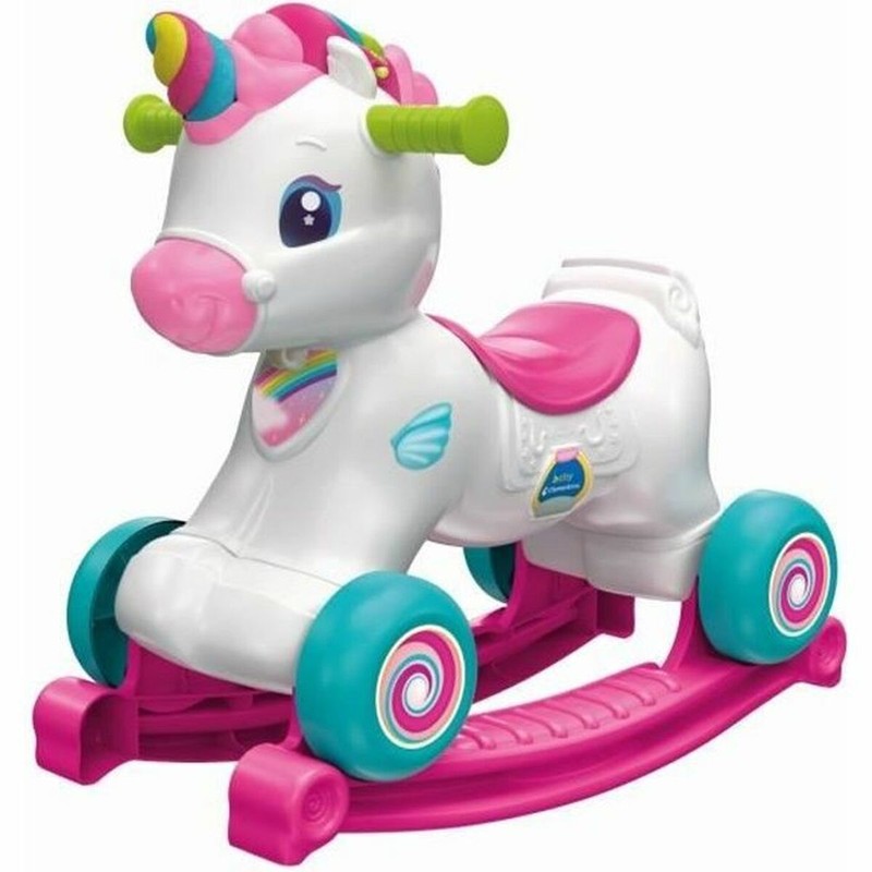 Correpasillos unicornio Clementoni Zoé, ideal para primeros pasos.