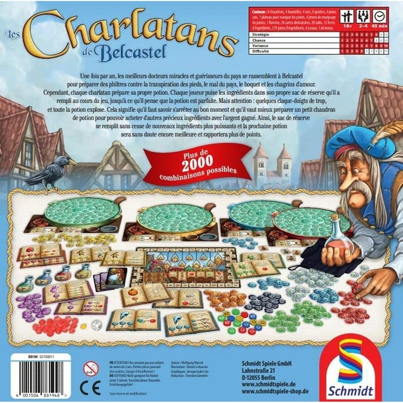 Juegos Mesa Niños Schmidt Spiele Charlatans de Bescastel Estratégico