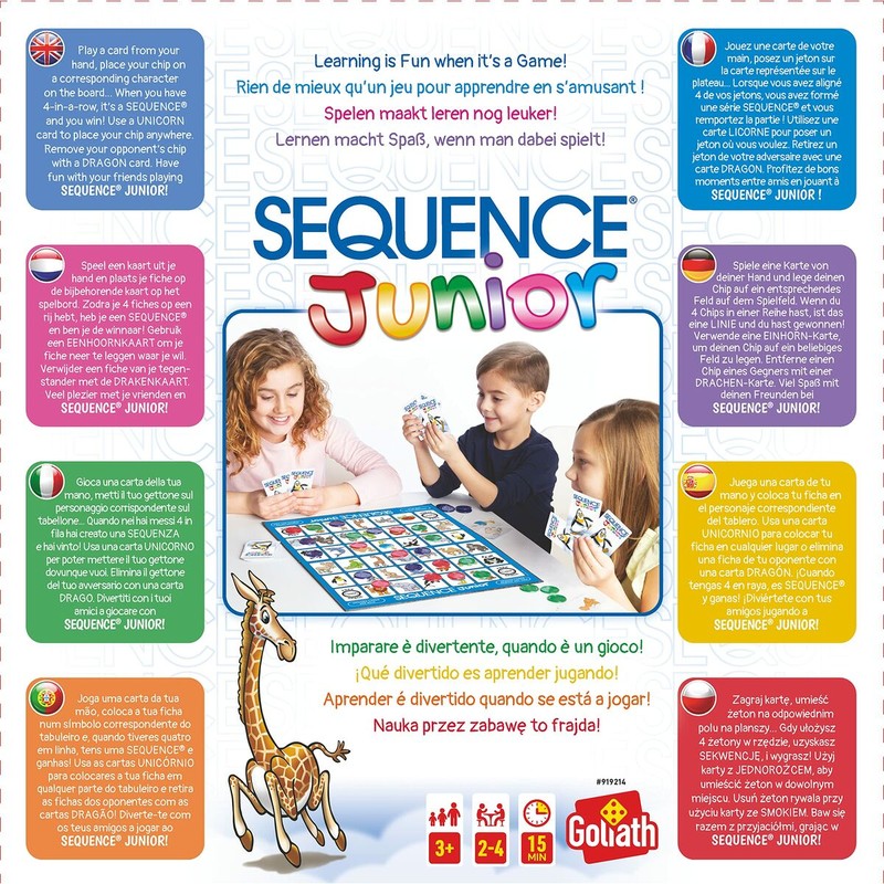 Juegos Mesa Niños Goliath Sequence Junior Educativo