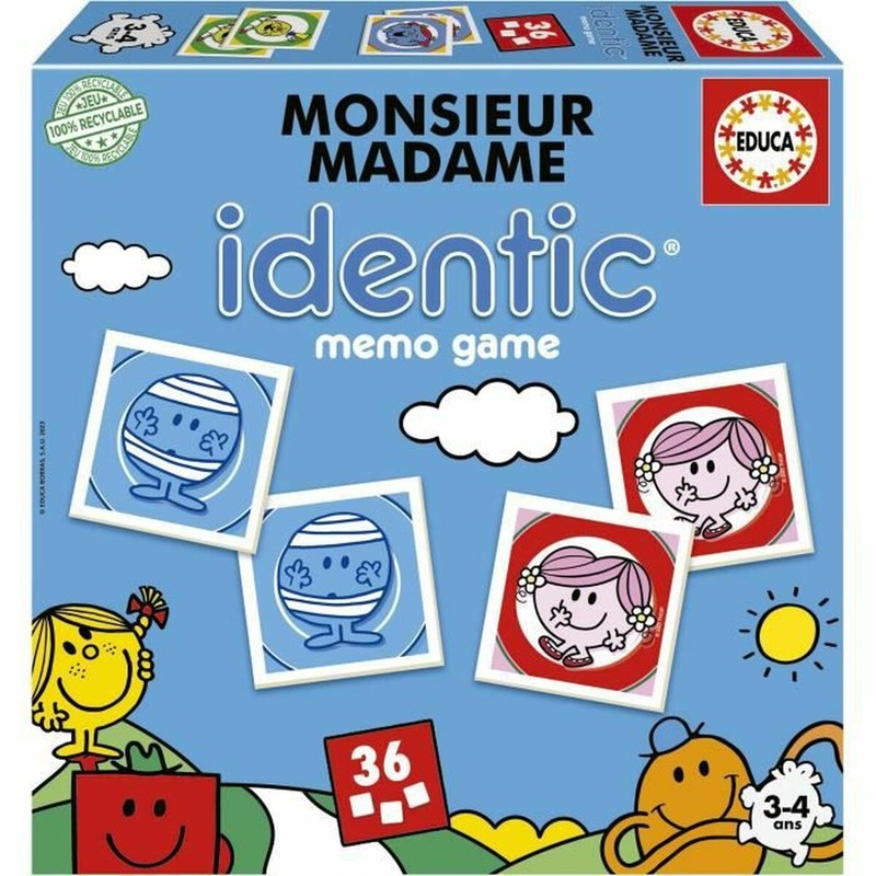 Juegos Mesa Niños Educa Monsieur Madame Identic – Memoria y Atención - Compra online en MegaJuguetes
