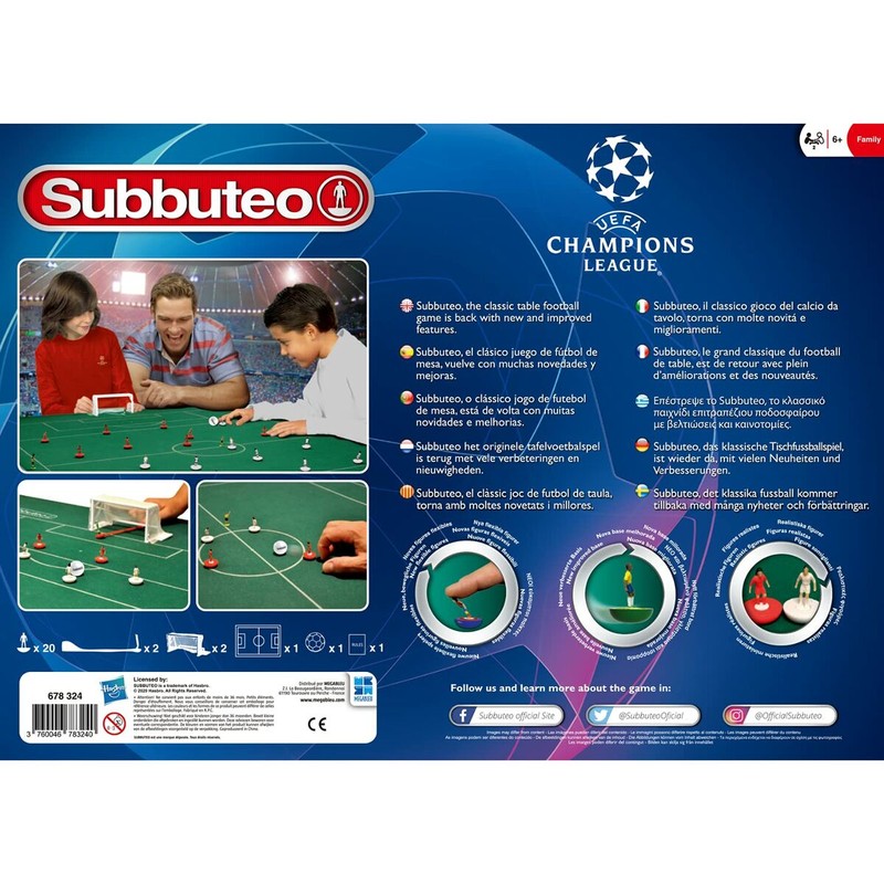 Juegos Mesa Niños Megableu Subbuteo - Champions League Edition