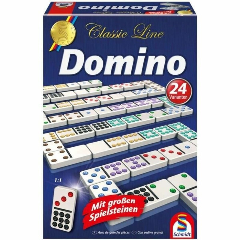 Juegos mesa niños: Dominó Schmidt Spiele Classic Line Multicolor - Compra online en MegaJuguetes
