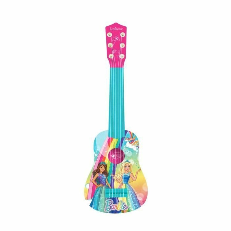 Juguetes Musicales Niños: Guitarra Infantil Barbie Lexibook Rosa - Compra online en MegaJuguetes