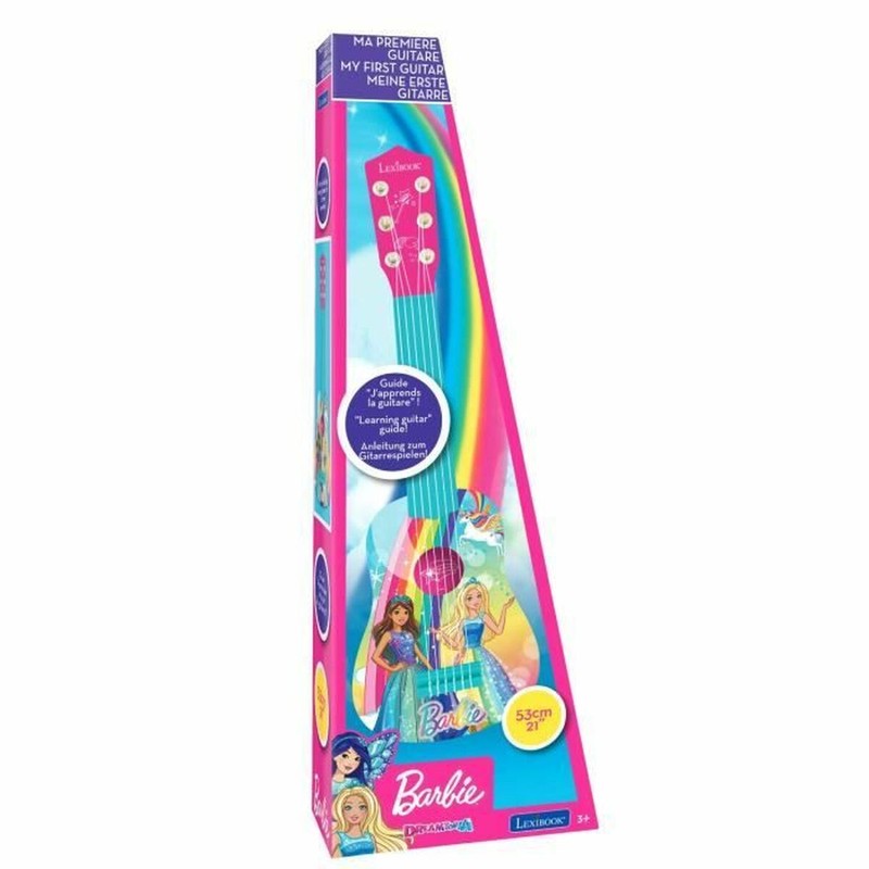Juguetes Musicales Niños: Guitarra Infantil Barbie Lexibook Rosa