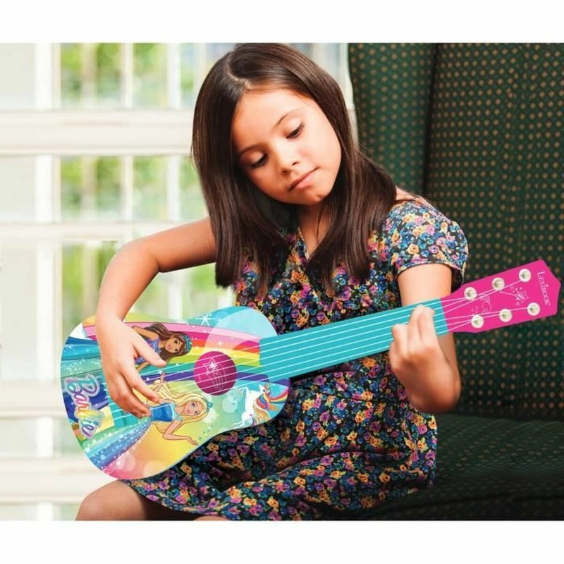 Juguetes Musicales Niños: Guitarra Infantil Barbie Lexibook Rosa