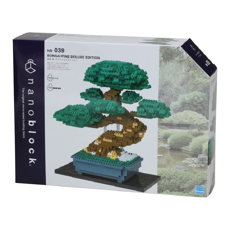 Proceso de montaje Nanoblock Bonsai para jóvenes constructores
