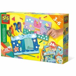 Juegos Mesa Niños: Juego Educativo SES Creative Aprende y Pega Formas Multicolor - Compra online en MegaJuguetes