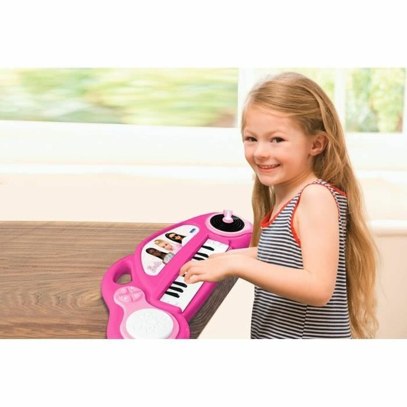 Juguetes Musicales Niños: Piano Electrónico Barbie Lexibook con Micrófono