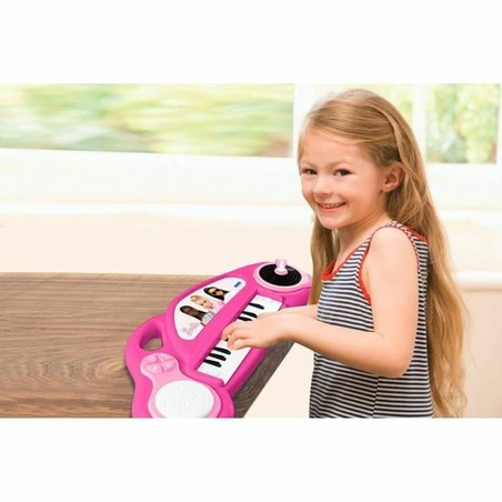 Juguetes Musicales Niños: Piano Electrónico Barbie Lexibook con Micrófono