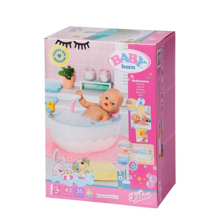 Muñecas Niñas Baby Born: Bañera con Accesorios Interactivos